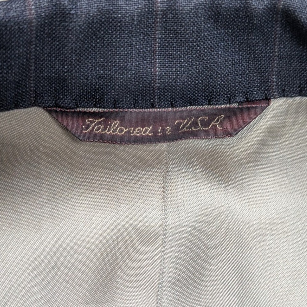 Nordstrom Men's 44R Pinstripe Wool Blazer Suit Jacket Sport Coat Tailored USA - Picture 5 of 13